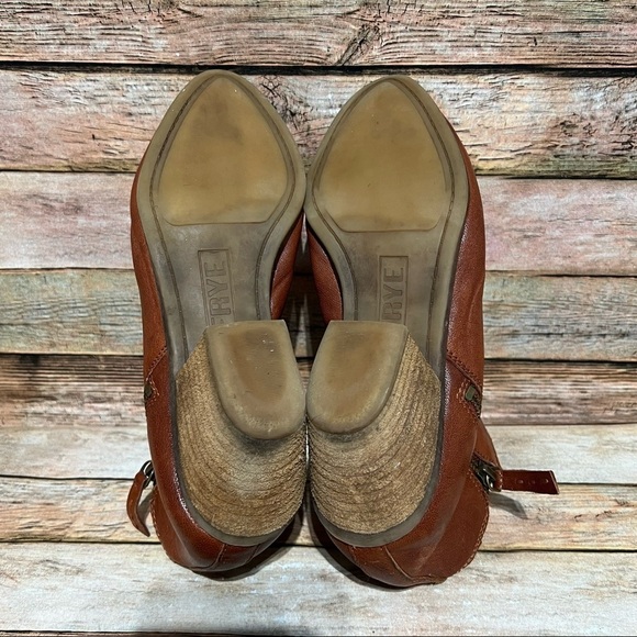Frye Judith Brown Leather Ankle Boots - Picture 5 of 9